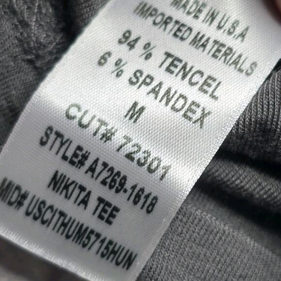 Agolde Nikita Tee Sleeveless Crew Neck Gray Soft Muscle Tshirt Tank Top Size M - Picture 7 of 8